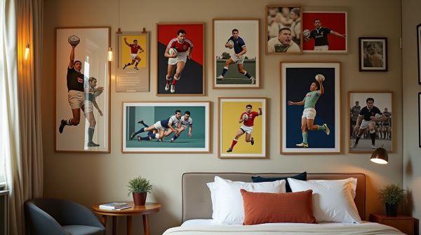 Des affiches de rugby élégantes pour une déco unique